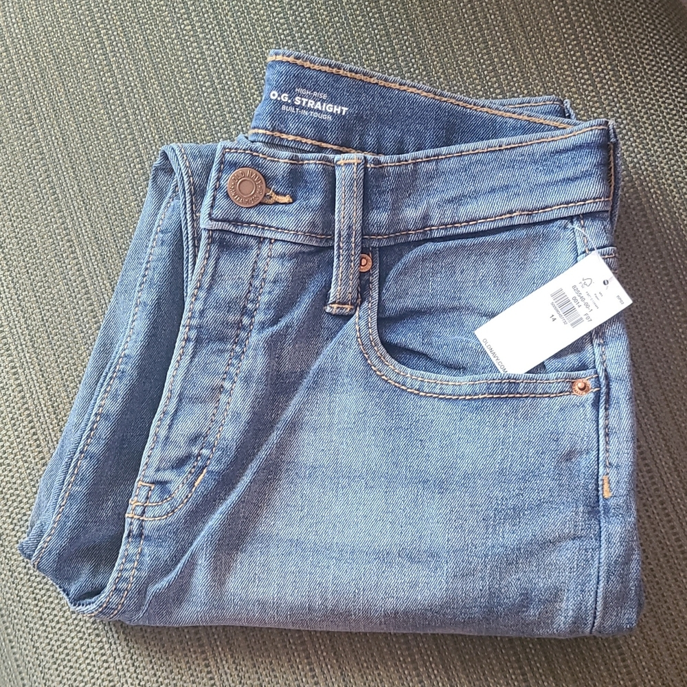 NWT Old Navy OG straight girls jeans Size 14 (M7)